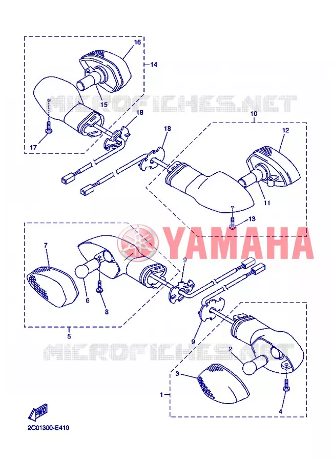 KNIPPERLICHT Yamaha MOTO 1000 2007 R1  YZF-R1