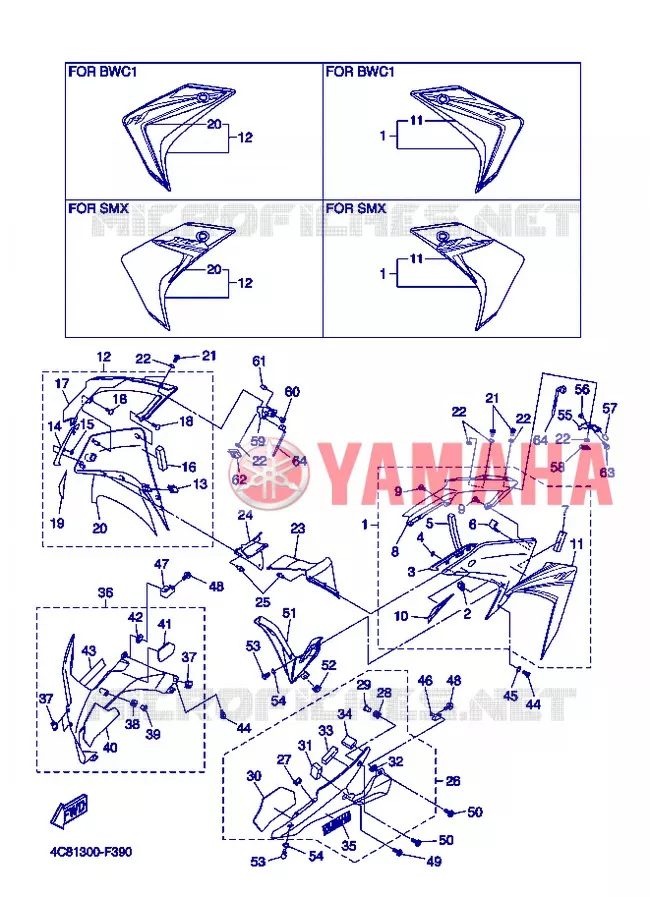 KUIP 2 Yamaha MOTO 1000 2007 R1  YZF-R1