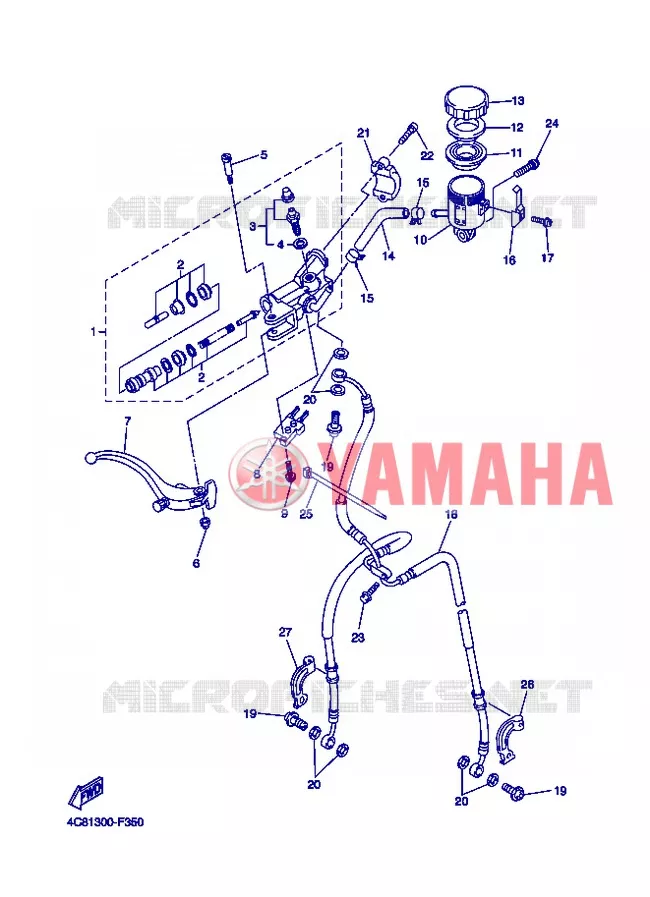 REMPOMP VOOR Yamaha MOTO 1000 2007 R1  YZF-R1