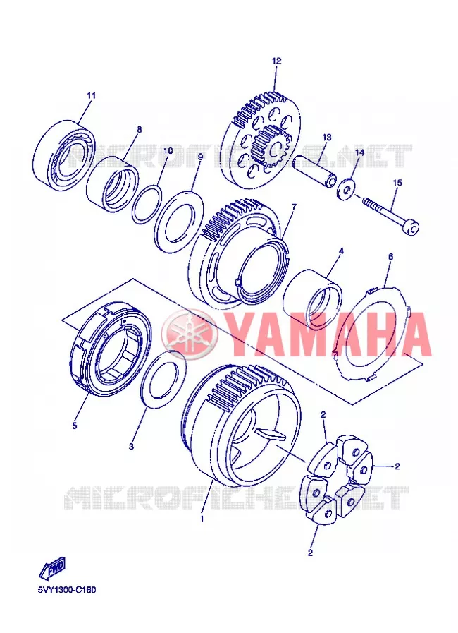 STARTMOTOR Yamaha MOTO 1000 2007 R1  YZF-R1 R1