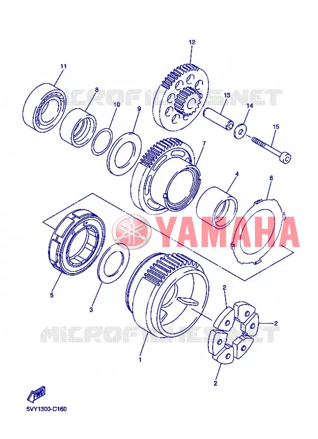 STARTMOTOR Yamaha MOTO 1000 2008 R1  YZF-R1 R1