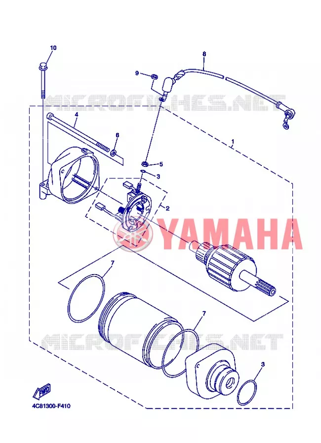 STARTMOTOR Yamaha MOTO 1000 2008 R1  YZF-R1 R1