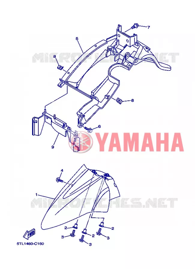 SPATBORD Yamaha SCOOTER 115 2007 MIO  AL115C MIO