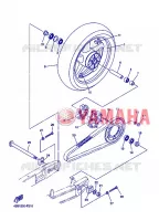 ACHTERWIEL voor Yamaha FZ6S 2007