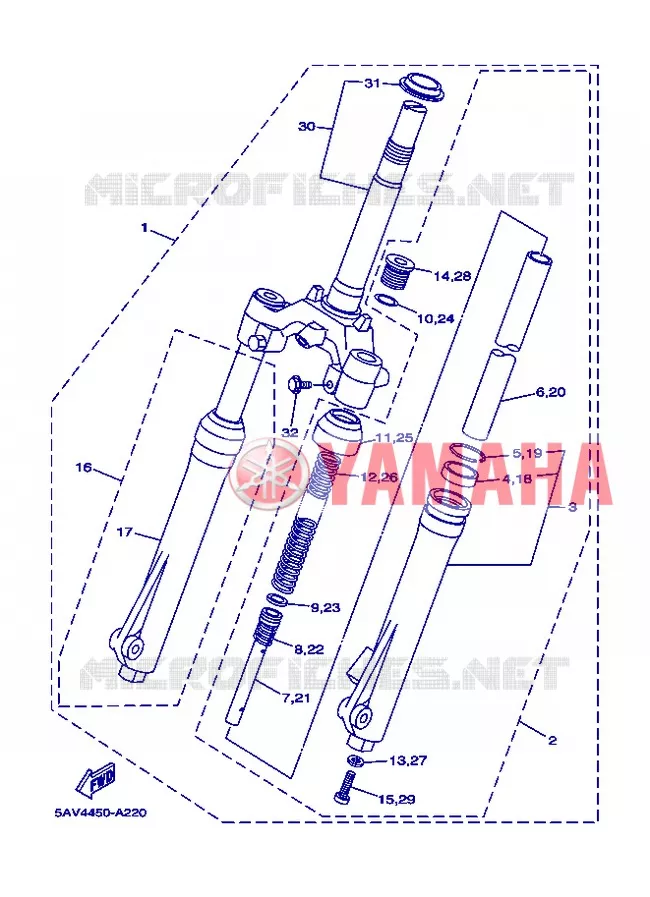 VOORVORK Yamaha SCOOTER 105 2004 CRYPTON  T105E