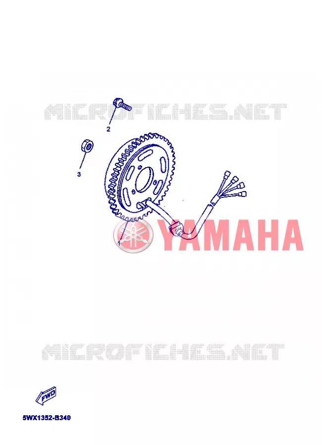 DYNAMO Yamaha MOTO 50 2005 TZR  TZR50