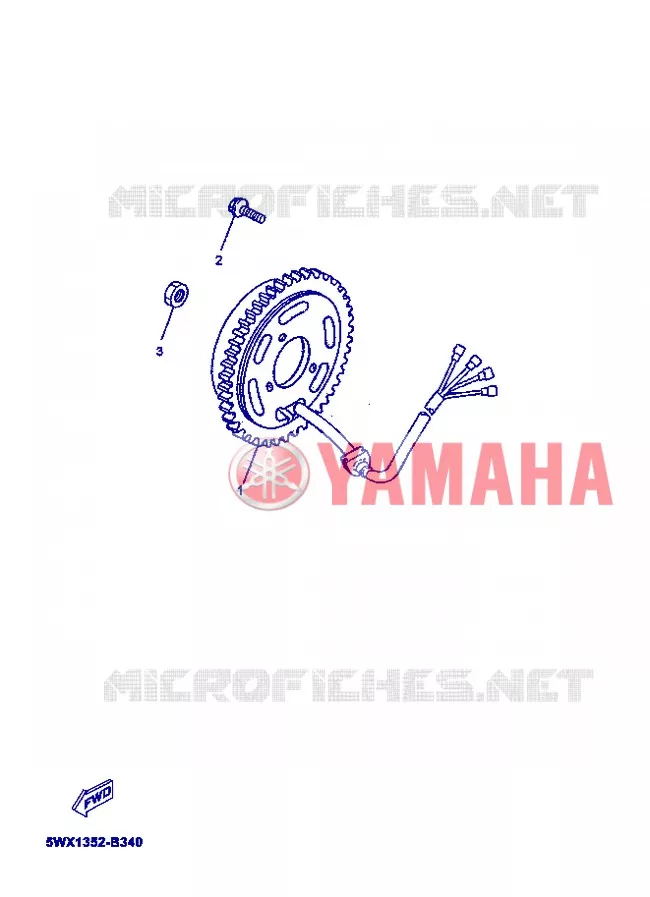 DYNAMO Yamaha MOTO 50 2006 TZR  TZR50