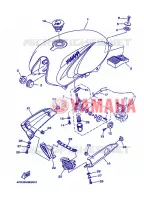 BENZINE TANK voor Yamaha YBR125E 2006