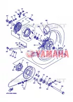 ACHTERWIEL voor Yamaha YBR125E 2006