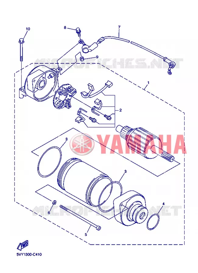 STARTMOTOR Yamaha MOTO 1000 2006 R1  YZF-R1 R1