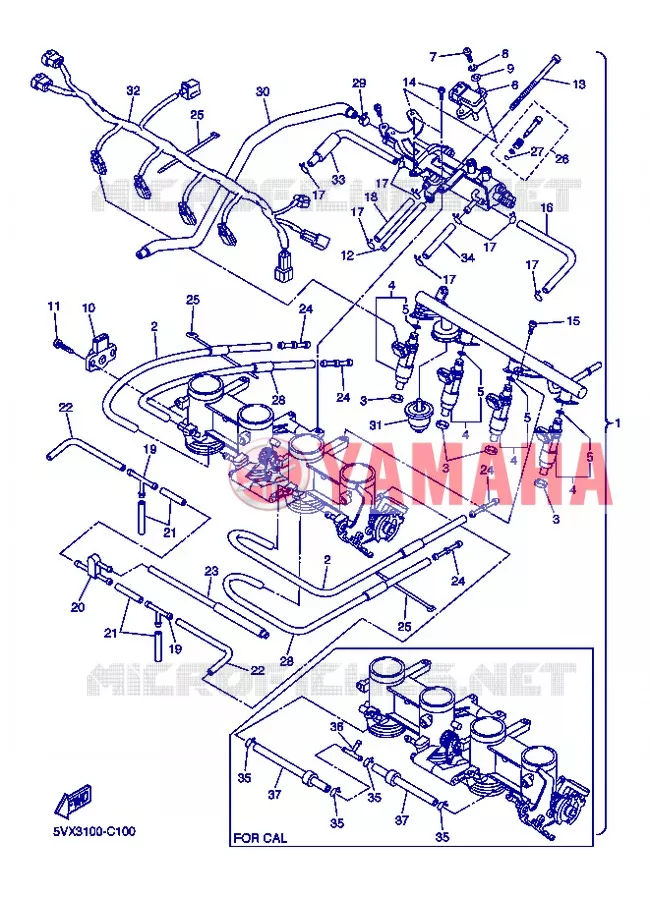 INLAAT 2 Yamaha MOTO 600 2004 FAZER  FZ6-S FZ6-SS FZ6