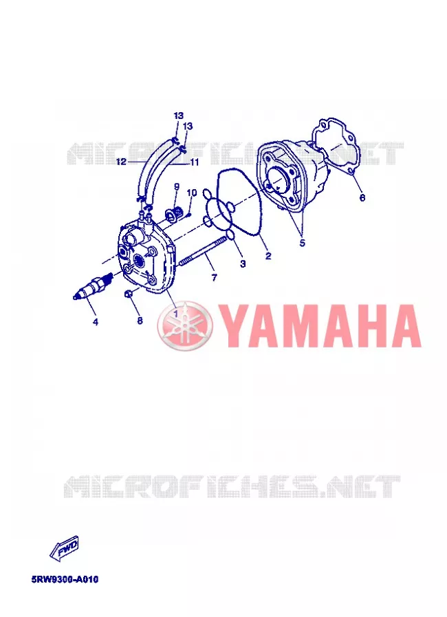 CILINDER Yamaha SCOOTER 50 2006 MACH  CS50Z MACH G LIQUIDE