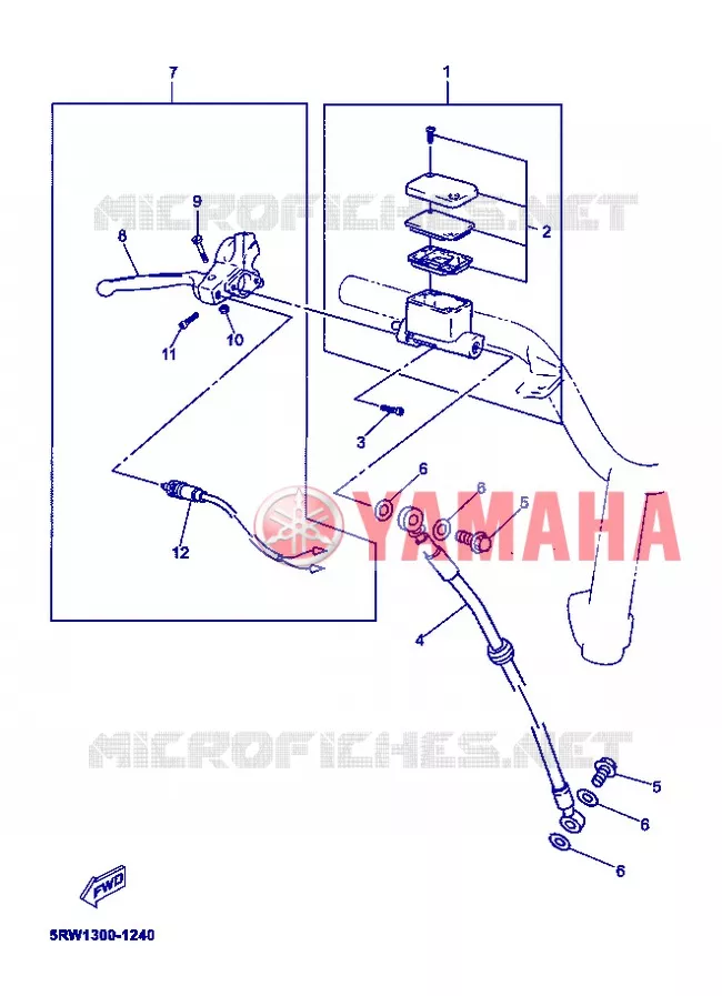 REMPOMP VOOR Yamaha SCOOTER 50 2006 MACH  CS50Z MACH G LIQUIDE