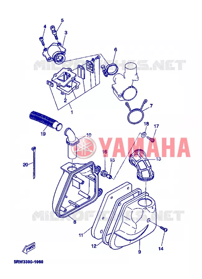 INLAAT Yamaha SCOOTER 50 2004 MACH  CS50Z MACH G LIQUIDE