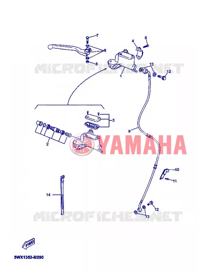 REMPOMP VOOR Yamaha MOTO 50 2006 XPOWER  TZR50 X-POWER