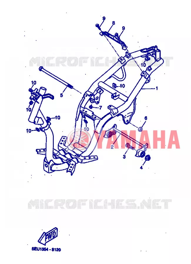FRAME Yamaha SCOOTER 50 2005 FLIPPER  YH50 FLIPPER