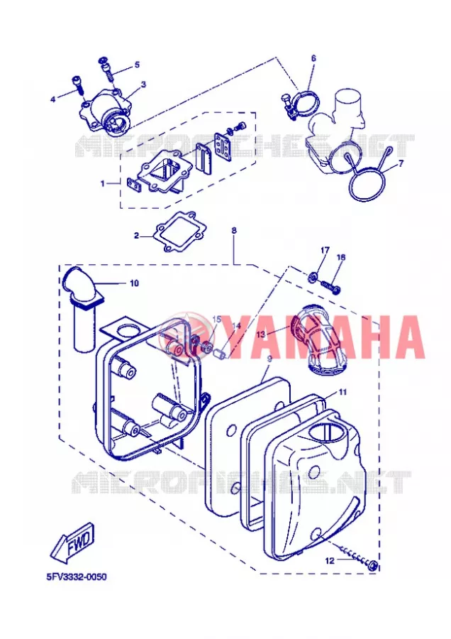 INLAAT Yamaha SCOOTER 50 2005 FLIPPER  YH50 FLIPPER