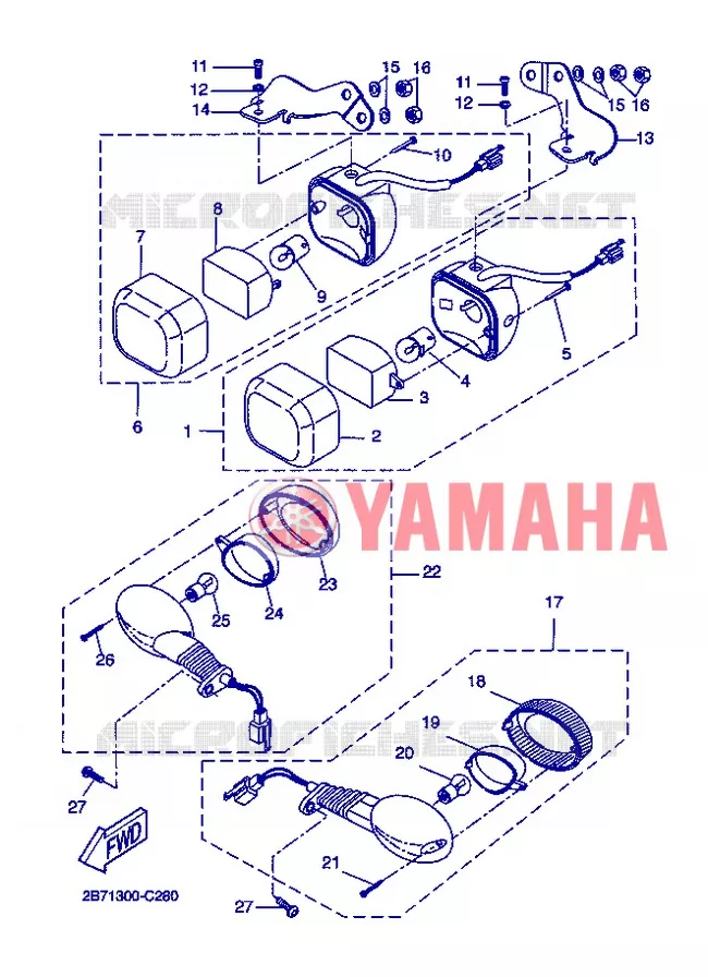 KNIPPERLICHT Yamaha SCOOTER 50 2006 BOOSTER  CW50N