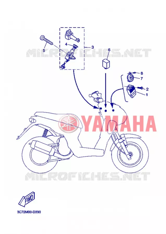 ELECTRISCH 1 Yamaha SCOOTER 50 2006 STUNT NAKED  EW50N STUNT NAKED