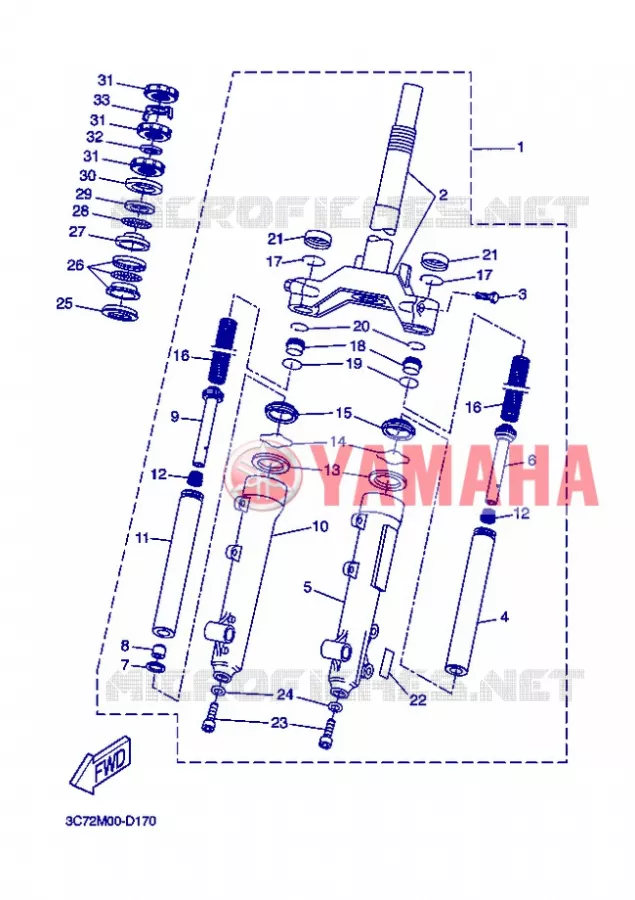 VOORVORK Yamaha SCOOTER 50 2006 STUNT NAKED  EW50N STUNT NAKED