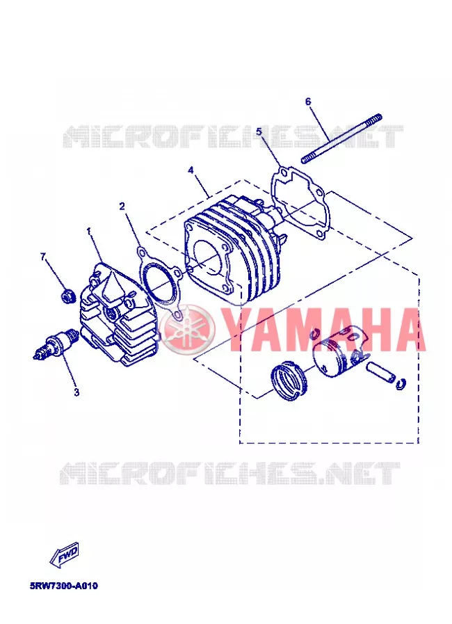 CILINDER Yamaha SCOOTER 50 2004 MACH  CS50 MACH G AIR