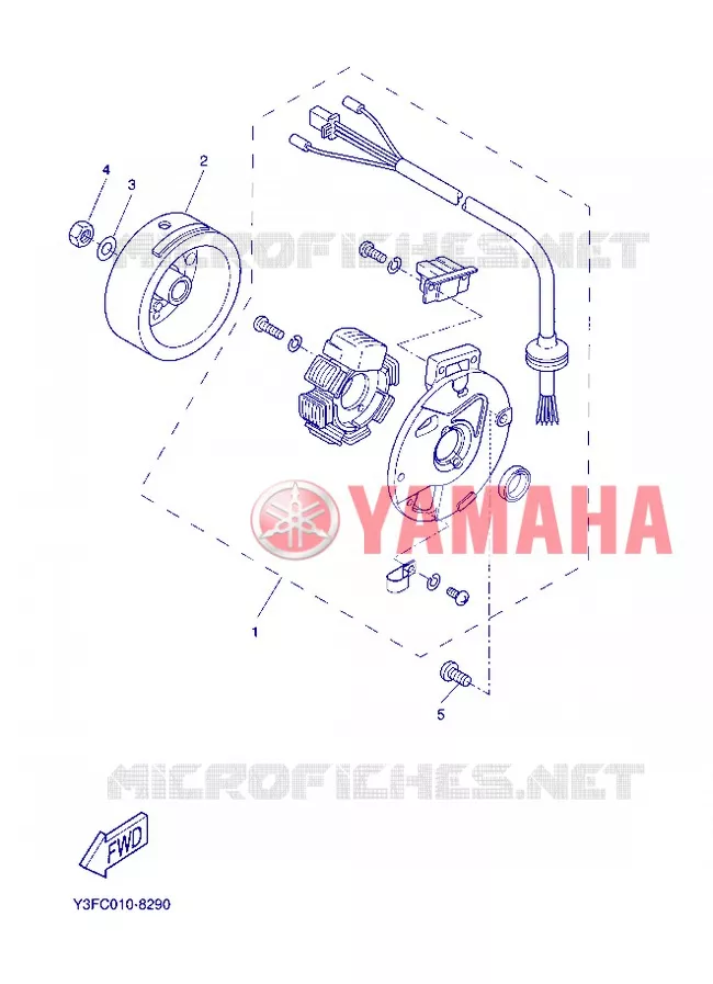 DYNAMO Yamaha SCOOTER 50 2005 BOOSTER  CW50L