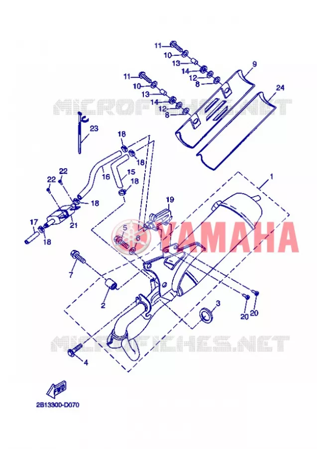 UITLAAT Yamaha SCOOTER 50 2008 ROCKET  CW50RSP POWER ROCKET