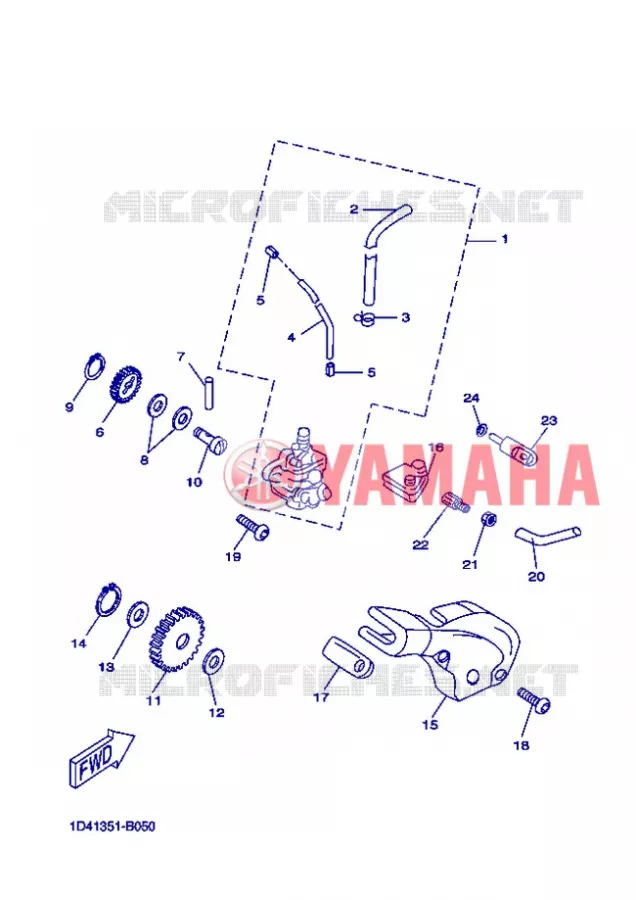 OLIEPOMP Yamaha MOTO 50 2008 X-LIMIT  DT50RSM