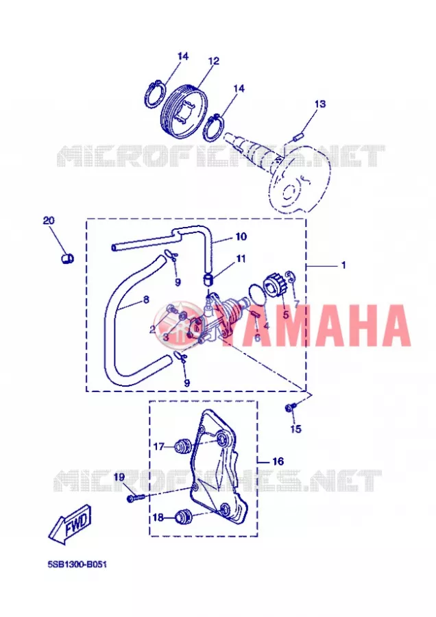 OLIEPOMP Yamaha SCOOTER 50 2008 NITRO  YQ50 NITRO