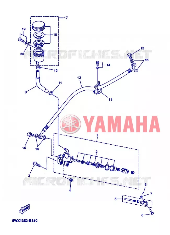 REMPOMP ACHTER Yamaha MOTO 50 2007 XPOWER  TZR50 X-POWER