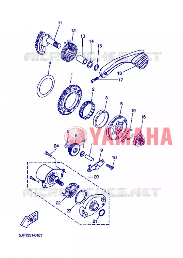STARTMOTOR Yamaha SCOOTER 50 2004 STUNT  EW50 STUNT