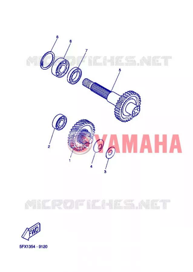 TRANSMISSIE Yamaha SCOOTER 50 2006 ROCKET  CW50RSP POWER ROCKET