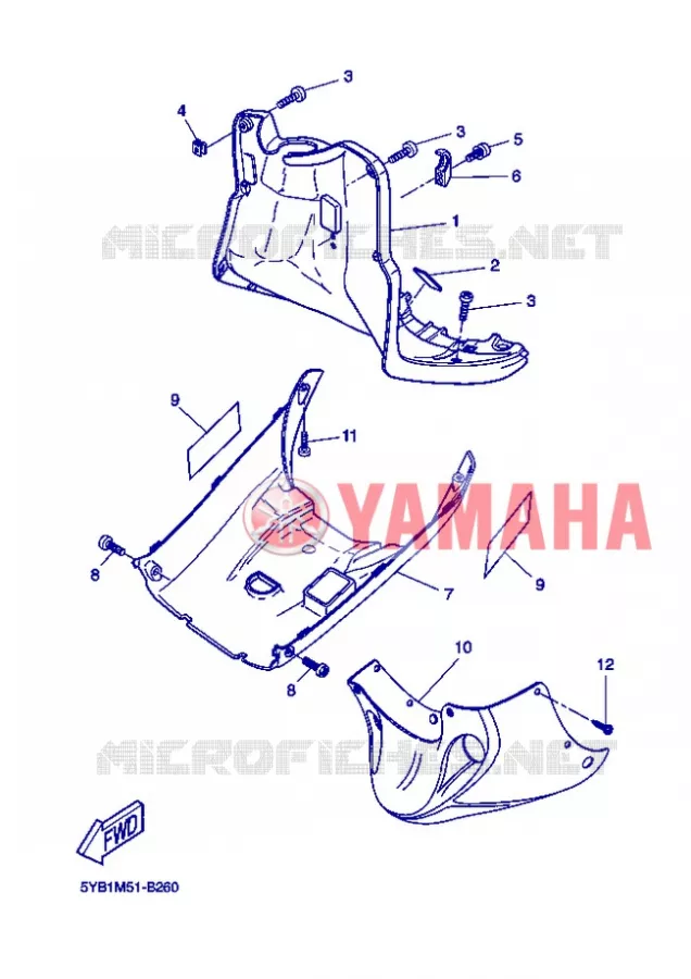 BEENSCHERM Yamaha SCOOTER 50 2008 ROCKET  CW50RSP POWER ROCKET