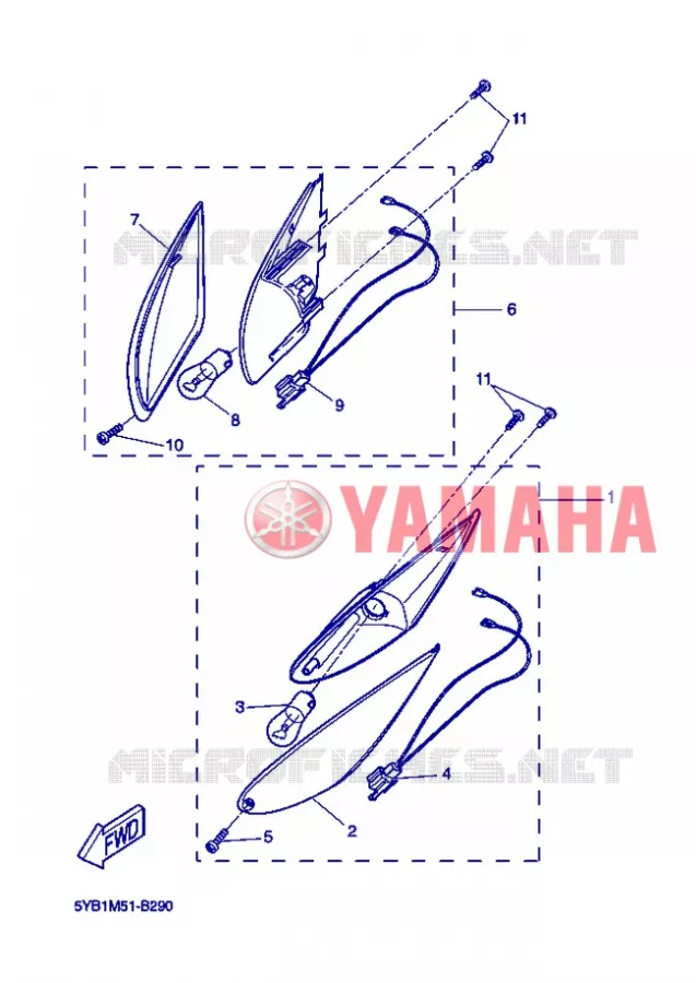 KNIPPERLICHT Yamaha SCOOTER 50 2008 ROCKET  CW50RSP POWER ROCKET
