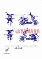 STICKER voor Yamaha STUNT NAKED 2008