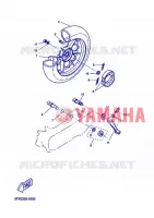 ACHTERWIEL voor Yamaha CW50RS 2005