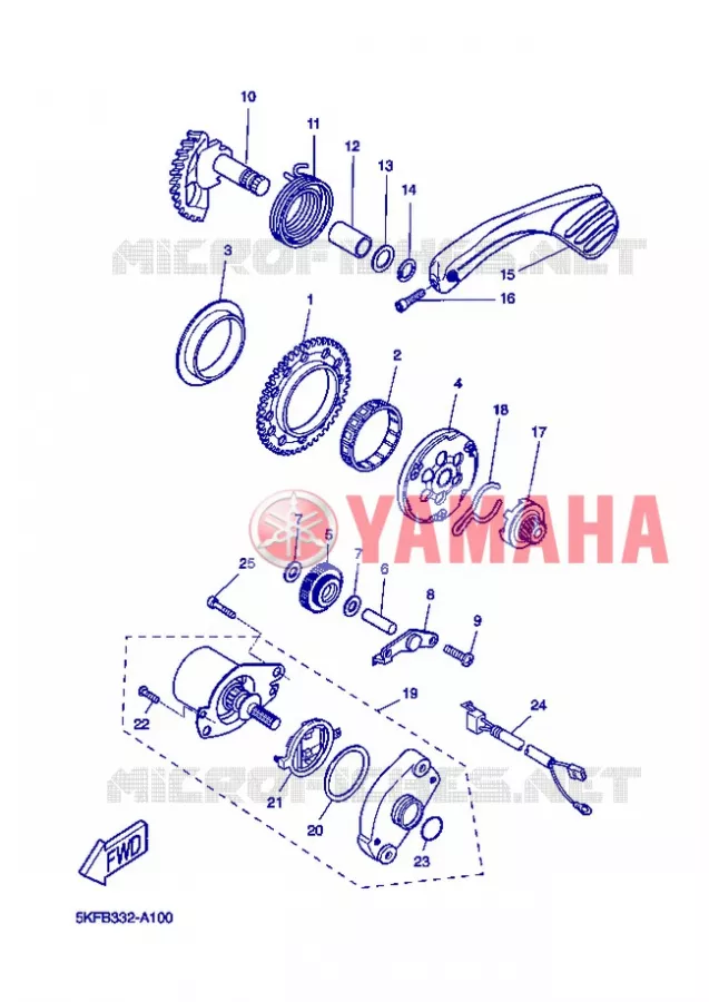 STARTMOTOR Yamaha SCOOTER 50 2006 NITRO  YQ50 NITRO