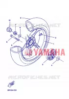 ACHTERWIEL voor Yamaha YQ50L  2005