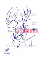ZADEL / BAGAGE REK voor Yamaha YQ50L  2005
