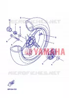 ACHTERWIEL voor Yamaha YQ50L  2008