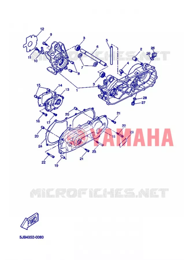 CARTERDELEN Yamaha SCOOTER 50 2004 FLIPPER  YH50L FLIPPER LIGHT