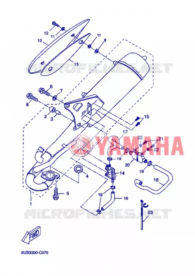 UITLAAT Yamaha SCOOTER 50 2004 FLIPPER  YH50L FLIPPER LIGHT