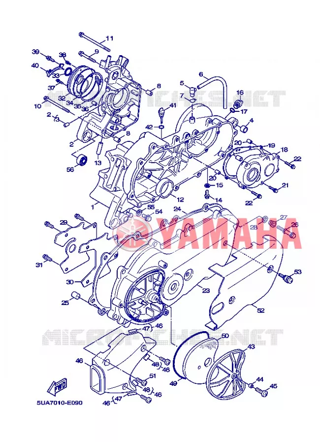 CARTERDELEN Yamaha SCOOTER 125 2008 FLAME X  XC125 FLAME  X