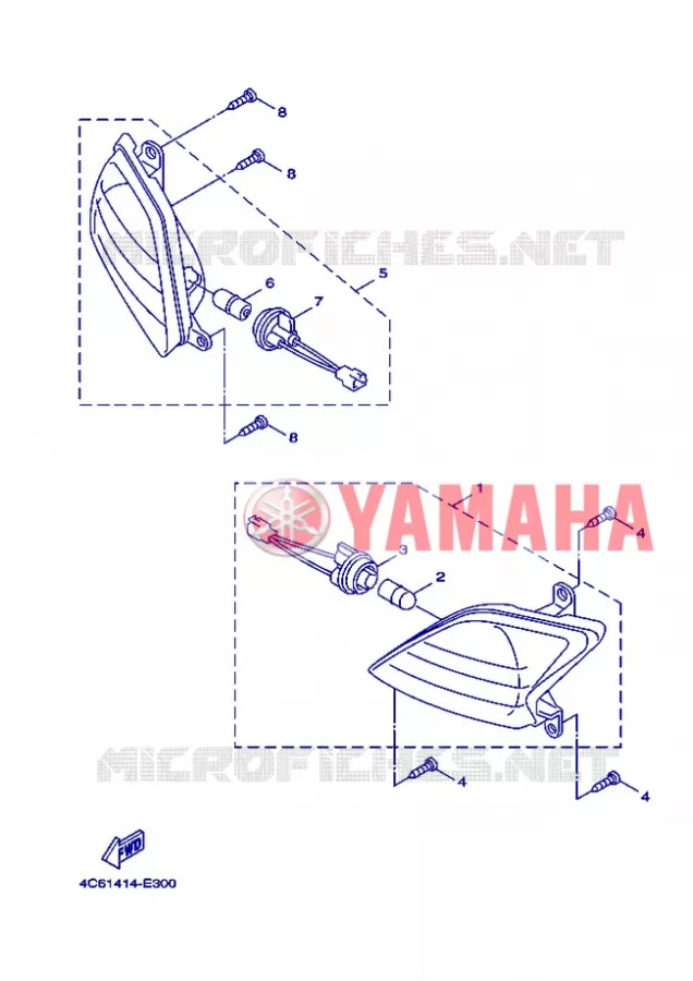 KNIPPERLICHT Yamaha SCOOTER 125 2008 FLAME X  XC125 FLAME  X