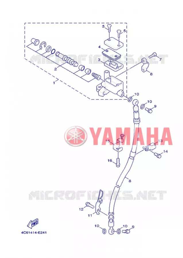REMPOMP VOOR Yamaha SCOOTER 125 2008 FLAME X  XC125 FLAME  X