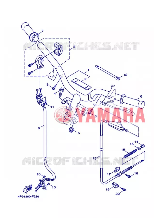 STUUR / KABEL Yamaha SCOOTER 125 2008 FLAME X  XC125 FLAME  X