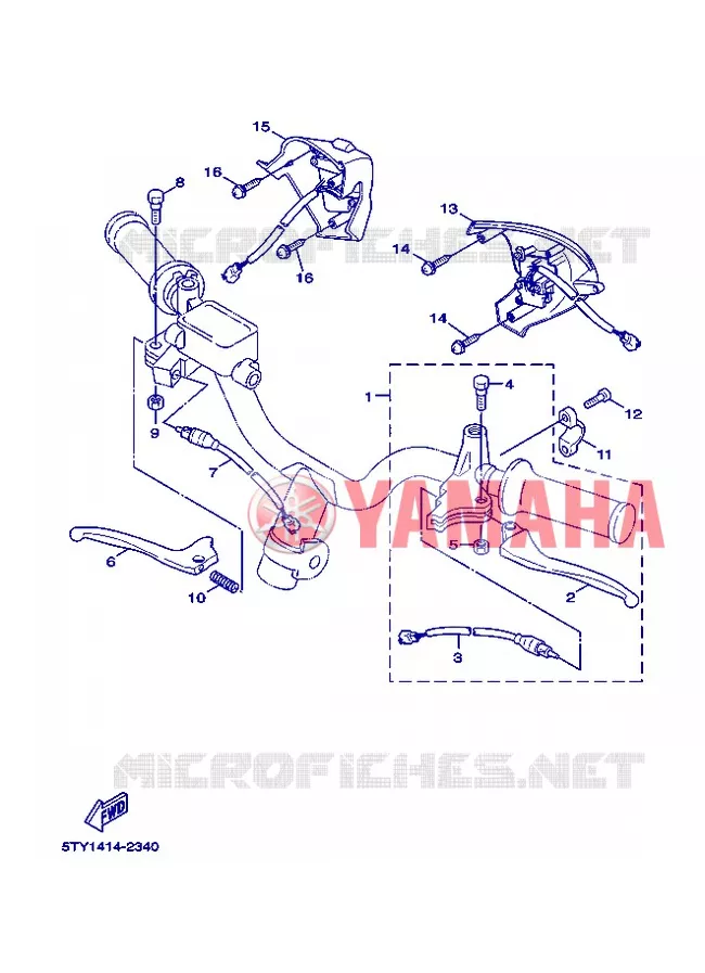 STUURSCHAKELAAR / HEVEL Yamaha SCOOTER 125 2008 FLAME X  XC125 FLAME  X