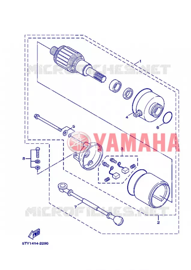 STARTMOTOR Yamaha SCOOTER 125 2005 FLAME X  XC125 FLAME  X