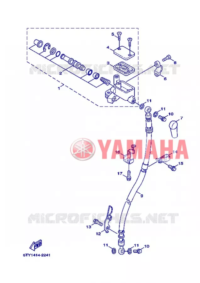 REMPOMP VOOR Yamaha SCOOTER 125 2005 FLAME X  XC125 FLAME  X