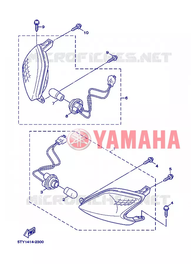 KNIPPERLICHT Yamaha SCOOTER 125 2006 FLAME X  XC125 FLAME  X